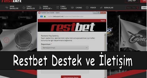 Restbet Destek ve iletişim